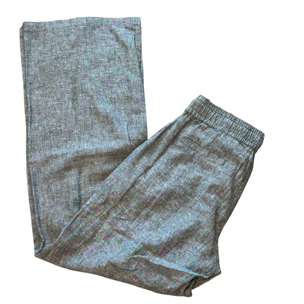 NWT SOHO Street NY & Co. Gray Linen Wide Leg Pants - Size Small - Picture 4 of 15